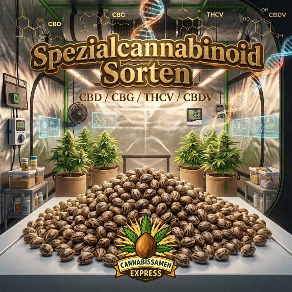Spezialcannabinoid - CBD - CBG - THCV - CBDV Sorten als Cannabissamen kaufen